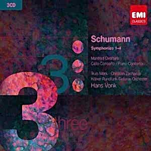 SCHUMANN - HANS VONK - SYMPHONIES 1-4 (3CD)