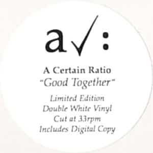 A CERTAIN RATIO - GOOD TOGETHER (RENKLİ PLAK) - Görsel 3