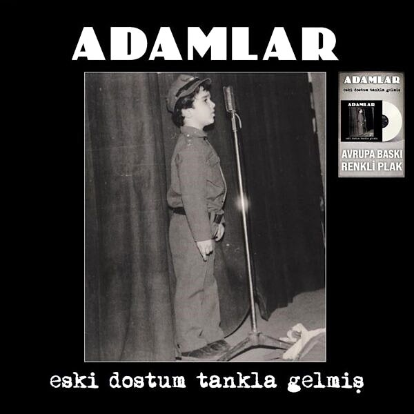 ADAMLAR - ESKİ DOSTUM TANKLA GELMİŞ (RENKLİ PLAK) PLAK ÖN